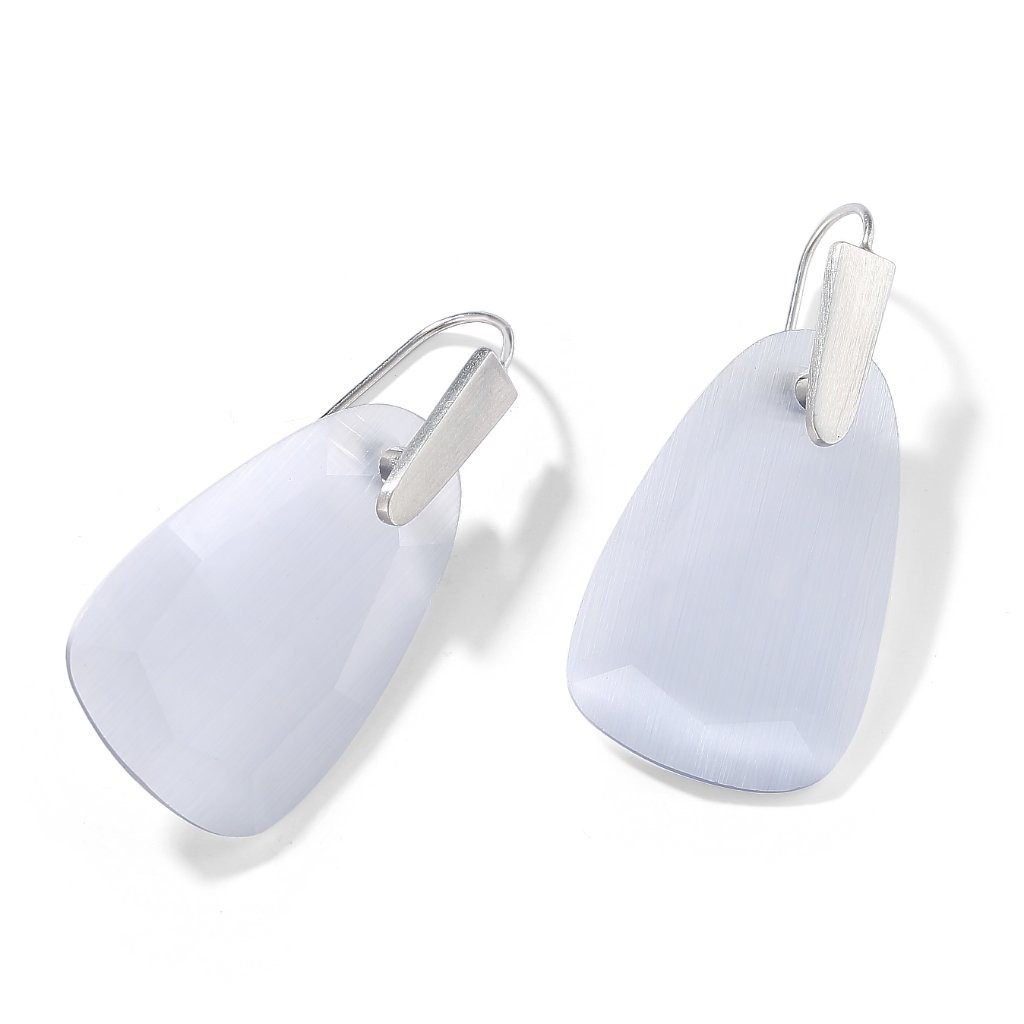 New Kendra Scott Marty Silver Slate Cats Eye 29$